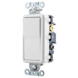 RESI ROCKER SW, 4W, 15A 120/277V, WH